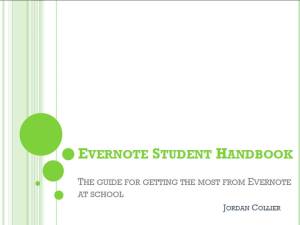 Evernote Student Handbook cover